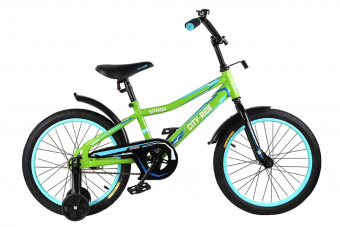 Велосипед City Ride 18" Зеленый / Черный