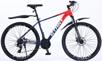 Велосипед скоростной (M) 27,5" STANT MD770 рама 18", 21 ск, красный/синий Алюминий