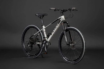 Велосипед скоростной EWO 26" ATLAS магниевый сплав 24ск скрытая проводка LIGHT GRAY/BLACK 