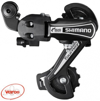 Переключатель задний "Shimano" Torney TY-21 (болт) 6/7 ск. цв.черн.