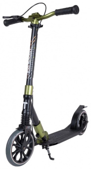 Самокат Городской Tech Team Comfort  210R, 200 мм черно-зелёный/Black-green
