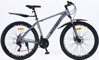 Велосипед скоростной (M) 27,5" STANT MD700 рама 18", 21 ск, серый