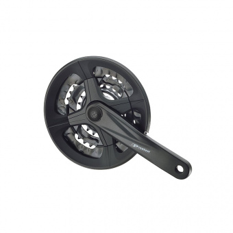 Шатуны-система Prowheel, 3ск., 22/32/44 зуб., 1/2"х3/32",сталь с защитой; шатуны 170мм, алюминий, ре