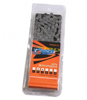 Цепь TRIX для 6/7 скоростей, 1/2"х3/32", 112 звеньев, соединительный пин 8мм, коричневая 