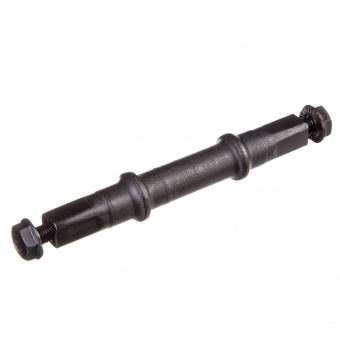 Ось каретки Bike Parts, для 3-х компонентной системы, под квадрат, 126 мм, под болты, сталь, чёрный