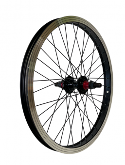 Колесо заднее 20" TRIX BMX обод алюминиевый, усиленный, 406х24,8/32х19.5мм, A/V, анодированный, черн