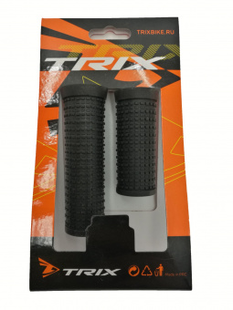 Грипсы для велосипеда TRIX, для ревошифта, резиновые, 100мм+70мм, черные