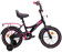 Велосипед детский с доп колесами MaxxPro ONIX 14" (N14-5 черно-малиновый)