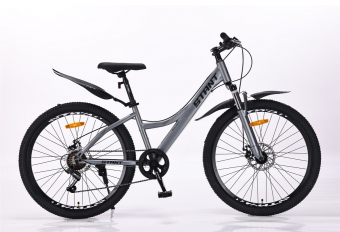Велосипед скоростной (М) 26" STANT MD515 рама 14" сталь, 6 ск, Серый