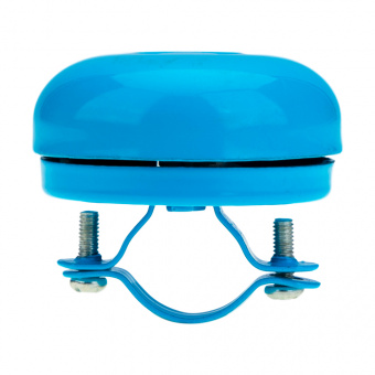 Звонок для велосипеда d54мм, полностью метал, голубой YL 04 light blue