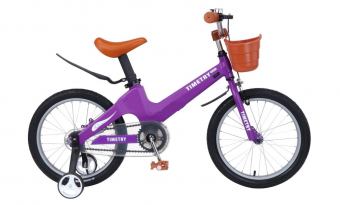 Велосипед детский с доп колесами (М) Time Try  16" TT5003 рама Магний цвет Фиолетовый