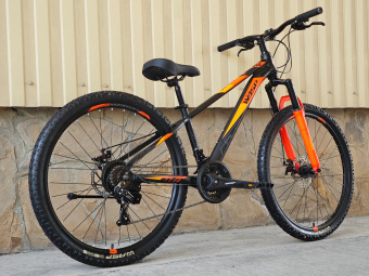 Велосипед скоростной BLACK WASP (M) UNIT 24 21s  TY21 BLACK ORANGE