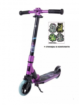 Самокат детский 2ух колесный Tech Team 145R Evolution LUX (2024), складной, Purple/Фиолетовый