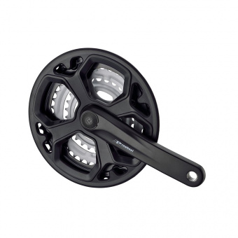 Шатуны-система Prowheel, 3ск., 28/38/48 зуб., 1/2"х3/32",сталь с защитой; шатуны 170мм, алюминий, ре