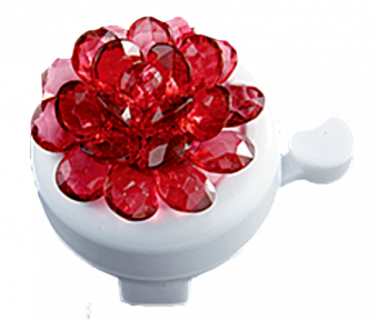 Звонок для велосипеда "Цветок красный" YL 12 red
