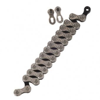 Велосипедная цепь KMC 10 speed. X10. 1/2"x11/128"116звеньев. Asymmetrical chamfering. 100% Compatibi