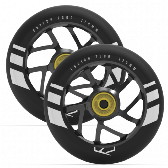 Колеса для самоката. Fuzion 110 mm Wheel (pair) -Black Ano / Black PU