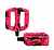 Педаль BMX COMIRON MX-P657, 9/16 резьба, подшипник, 108х98мм, с рефлектором, W/T print black-pink,