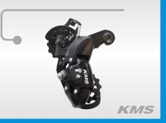 Переключатель скоростей задний (болт) аналог SHIMANO TY300, черный, бренд "КМS"