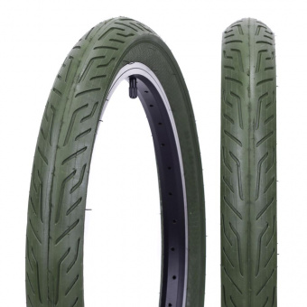 Покрышка для велосипеда KRYPTON BMX STORM 20X2.50 Green 27TPI