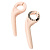 Дополнительные ручки руля (рожки). ENLEE. 2 шт. PC deputy handle. Розовый