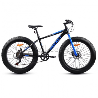Велосипед скоростной Rocket Fat Bike 24" рама 15 цвет черный