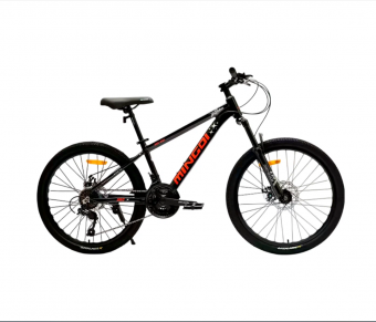 Велосипед скоростной (М)  24" Mingdi MD621 рама 13 сталь  черный/красный	