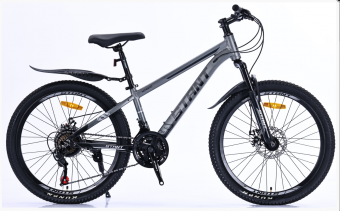  Велосипед скоростной (M) 24" STANT MD4500 рама 12" АЛЮМИНИЙ, 21 ск, серый
