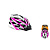 Шлем вело TRIX, кросс-кантри, 25 отверстий, регулировка обхвата, размер: L 59-60см, In Mold, розово-