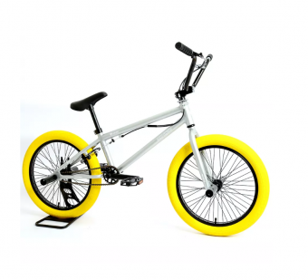 Велосипед трюковой 20" BMX 20MD Серебристо-желтый