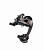 Переключатель задний MicroShift RD-M36S, GS, 1/2x8/9 скоростей, крепление на болт, черный