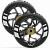 Колеса для самоката. Fuzion 110 mm Wheel (pair) -Black Ano / Black PU