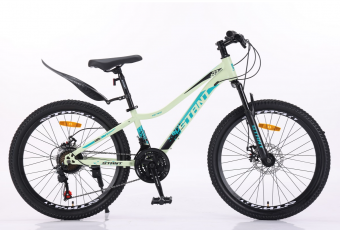 Велосипед скоростной (М) 24" STANT MD4100 рама 12"  сталь , 21 ск, зеленый/синий