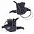 MTB, Шифтер левый, L-TWOO A1, 3 скорости, 2:1-shimano совместим, материал: композит, трос перекл. 18