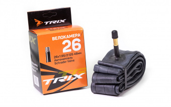Камера для велосипеда бутиловая TRIX 26"х 1.95/2.125 AV 48мм 