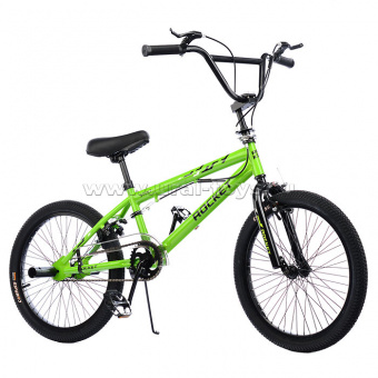 Велосипед для трюков BMX Rocket 20" цвет зелёный