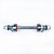 Передняя цельная ось. Крепление вилки: гайки. С промподшипниками ISO 600ZZ. Ø10 мм. L: 145 мм. / CK-