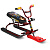 Снегокат «Snowdrive» СНД3/Р2 принт сиденья:с роботом (бордовый каркас)
