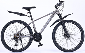 Велосипед скоростной 26" STANT MD670 15", 21 ск, АЛЮМИНИЙ серый