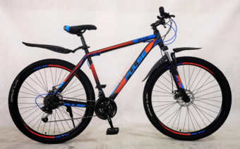 Велосипед Pulse 29" MD 490 черный/оранжевый/синий 19"
