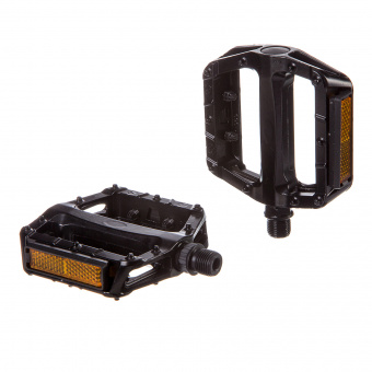 Педали STG FP-969, платформа, ось 9/16", втулка скольж., черные