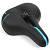 Седло комфортное, 250*200мм,с отверстием, черное, надпись синим Vinca Sport	