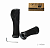Грипсы 145 мм. Эргономичные. ENLEE. Ультрамягкие с PC струбцинами. Special Soft TPE. Black 