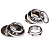 Рулевая колонка SF-HP01, 1", резьбовая, EC 30/25,4-24T EC 30/27, подшип. 5/32"x16- 2шт, высота 32-34