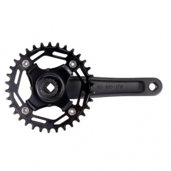 Система COMIRON TITAN, 170mm, 34T, AL+ST, квадрат, черный /GTR-A1033