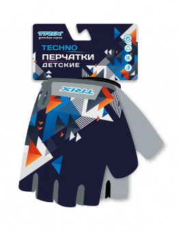 Перчатки TRIX Nw Techno детск., 5XS гелев. вставки лайкра/искусств. замша, антискользящие