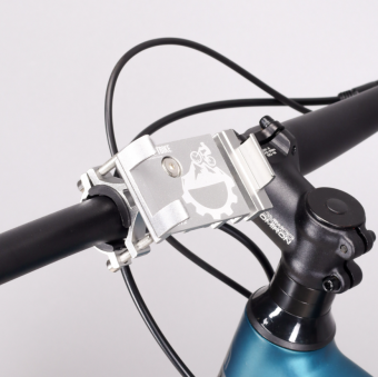 Держатель велосипедный для телефона KRAFTBIKE. 82-127мм. Алюминиевый. Цвет Серебро. 107гр