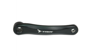 Шатун левый TRIX A3, 170мм, алюминий, резьба 9/16", "ромб", черный	