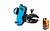 Держатель мобильного телефона TRIX, максимальная ширина 95мм, крепление на руль, пластиковый, сине-ч