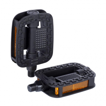 Педаль детская MIXIEER KIDS MX-P604S, полипроп корп, чёрный, без подшипников, ось 4S,с реф,90х70